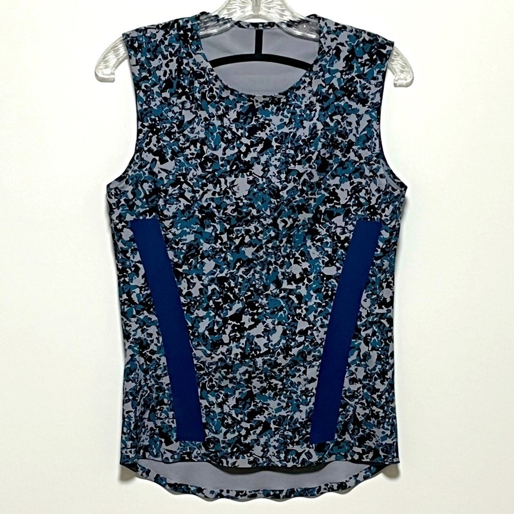 Adidas By Stella McCartney Blue Grey/Tech Mineral Alphaskin 360 stretch Tank Top - Picture 6 of 8